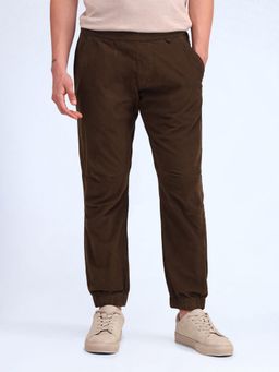 Flying Machine - Brown Corduroy Relaxed Fit Jogger