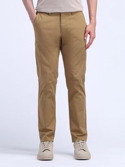 Flying Machine - Green Slim Straight Fit Mid Rise Trousers