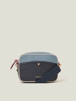 Accessorize London - Women'S Navy Blue Colour Block Sling Bag