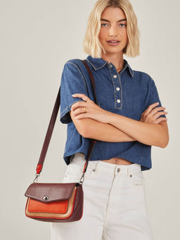 Accessorize London - Women'S Multi-Color Block Sling Bag