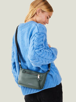 Accessorize London - Women'S Green Mini Soft Casual Sling Bag