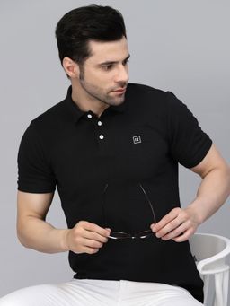 RIGO - Men Black Polo T-Shirt