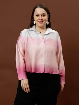 AAREIN - Women Pink Ombre Shirt