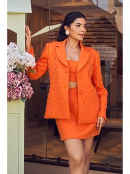 Label Swish - Monet Crop Top with Skirt and Blazer