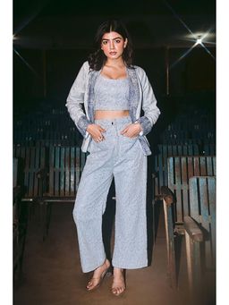 Label Swish - Davina Contrast Lapel Blazer Co-Ord