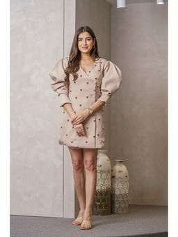 Label Swish - Lulu Beige Blazer Short Dress