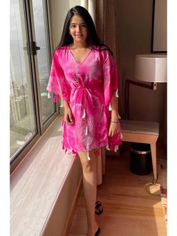 Label Swish - Manika Narang In Hot Pink Kaftan Dress