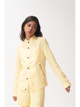 No Grey Area - Yellow Nehru Shacket