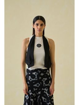 No Grey Area - Black Open Back Waistcoat