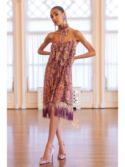 Verb - Purple Gisela Knee Length Dress