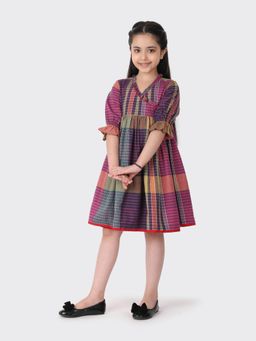Fabindia - Multi Cotton Checks Dress