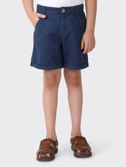 Fabindia - Blue Cotton Woven Shorts