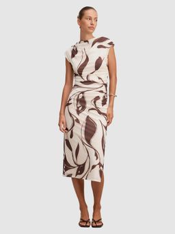 Forever New - Emery White Mesh Ruched Dress