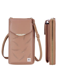 NFI Essentials - Women Beige Crossbody Sling Bag