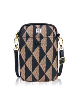 NFI Essentials - Women Black Printed Crossbody Sling Bag