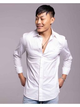 ROOKIES - Winter White Full Sleeves Solid Shirt (Rjs2117E)