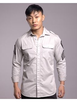 ROOKIES - Winter Lt Grey Full Sleeves Solid Shirt (Rjs2124A)