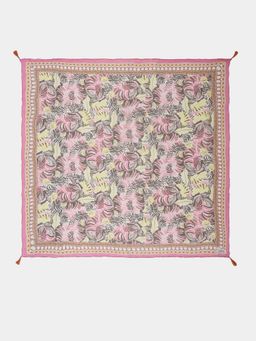 Label Ritu Kumar - Pink Printed Scarf