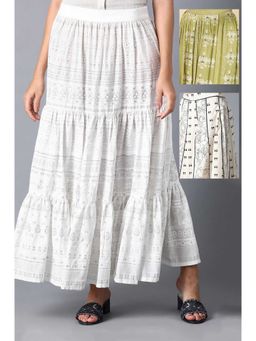 W - Multi-Color Womens Printed Skirts (Pack of 2)