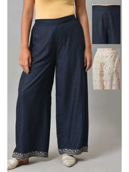 W - Multi-Color Womens Palazzos (Pack of 2)