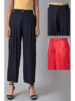 W - Multi-Color Womens Palazzos (Pack of 2)