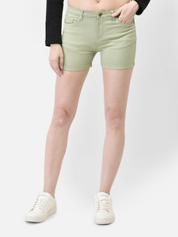 CRIMSOUNE CLUB - Womens Olive Shorts