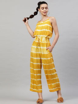 STREET 9 - Tie And Dye Yellow Jumpsuit
