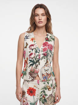 Cover Story - London Postcard Floral Top
