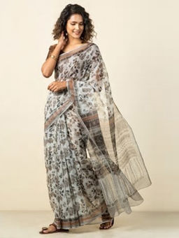 Fabindia - Cotton Silk Printed Sari