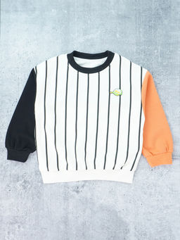 Little Surprise Box - White Full Sleeves Sweatshirt