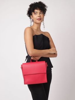 Fastrack - Women Solid Pink Satchel Bag
