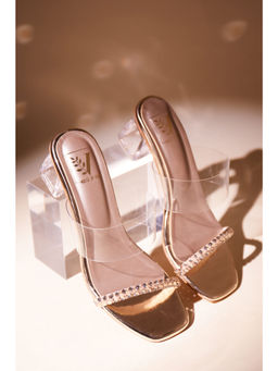 House of Vian - Women Gold Camille Heels