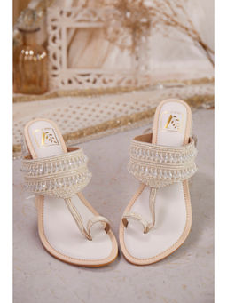 House of Vian - Women White Ilina Lock Heels