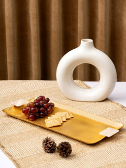 The Pitara Project - Metal Platter - Celestial Gold Platter