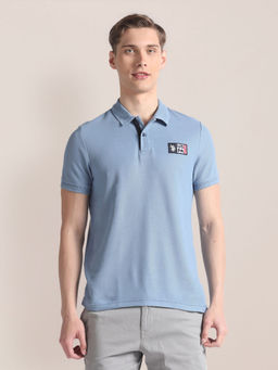 U.S. Polo Assn. Denim Co. - Textured Cotton Polo T-Shirt
