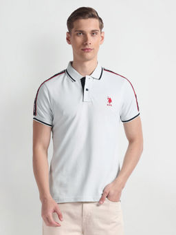U.S. Polo Assn. Denim Co. - Brand Tape Cotton Polo T-Shirt