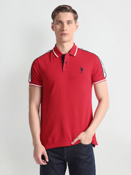 U.S. Polo Assn. Denim Co. - Brand Tape Cotton Polo T-Shirt