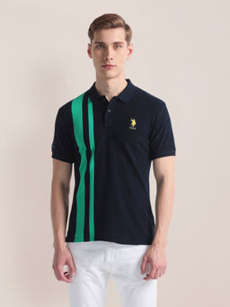U.S. POLO ASSN. - Vertical Stripe Slim Polo T-Shirt