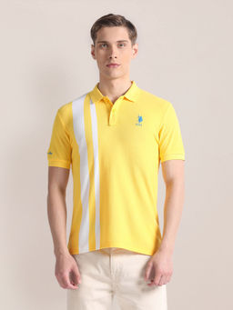 U.S. POLO ASSN. - Vertical Stripe Cotton Polo T-Shirt