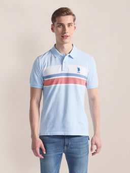 U.S. POLO ASSN. - Horizontal Stripe Slim Polo T-Shirt