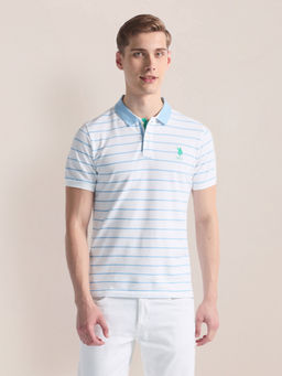 U.S. POLO ASSN. - Horizontal Stripe Logo Polo T-Shirt