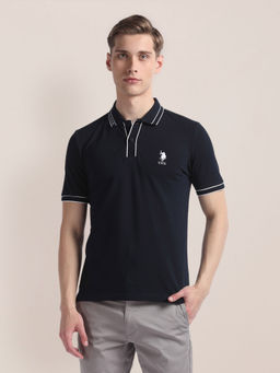 U.S. POLO ASSN. - Collar Stretch Polo T-Shirt