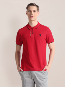 U.S. POLO ASSN. - Solid Slim Polo T-Shirt