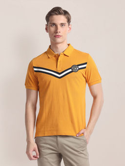 U.S. POLO ASSN. - Horizontal Stripe Pique Polo T-Shirt