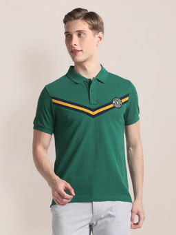 U.S. POLO ASSN. - Horizontal Stripe Pique Polo T-Shirt