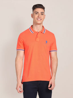 U.S. POLO ASSN. - Tipped Collar Slim Fit Polo T-Shirt