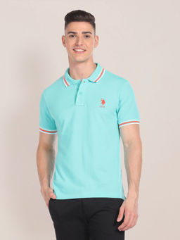 U.S. POLO ASSN. - Tipped Collar Slim Fit Polo T-Shirt
