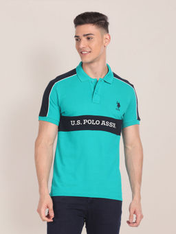 U.S. POLO ASSN. - Brand Embroidered Cotton Polo T-Shirt