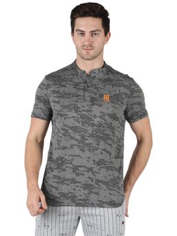 Rock.it - Men Grey Regular Fit Half Sleeve T-Shirt