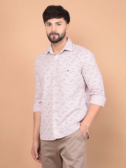 CRIMSOUNE CLUB - Men's Pink Printed Shirt